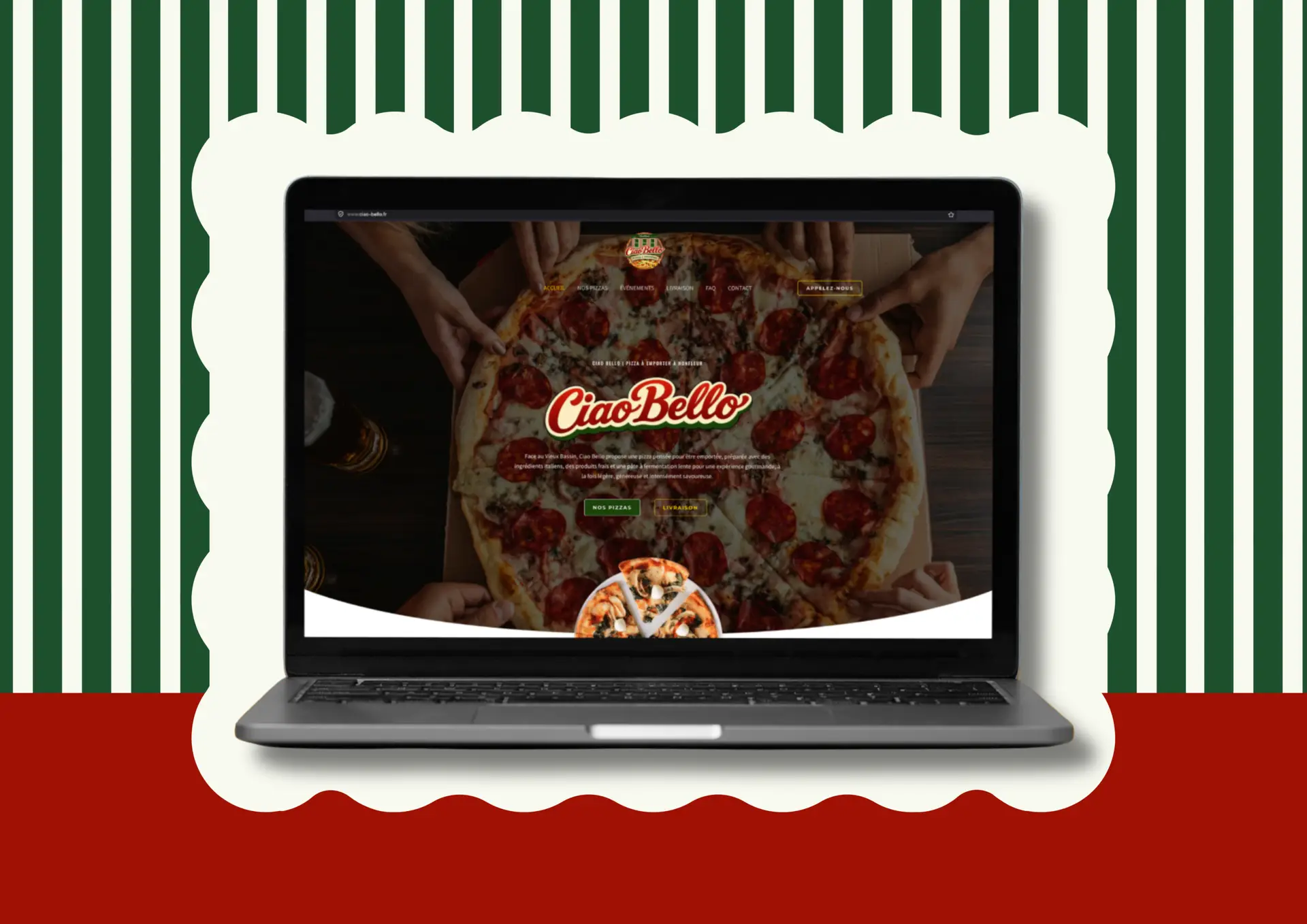 Création de site internet pour Ciao Bello à Honfleur